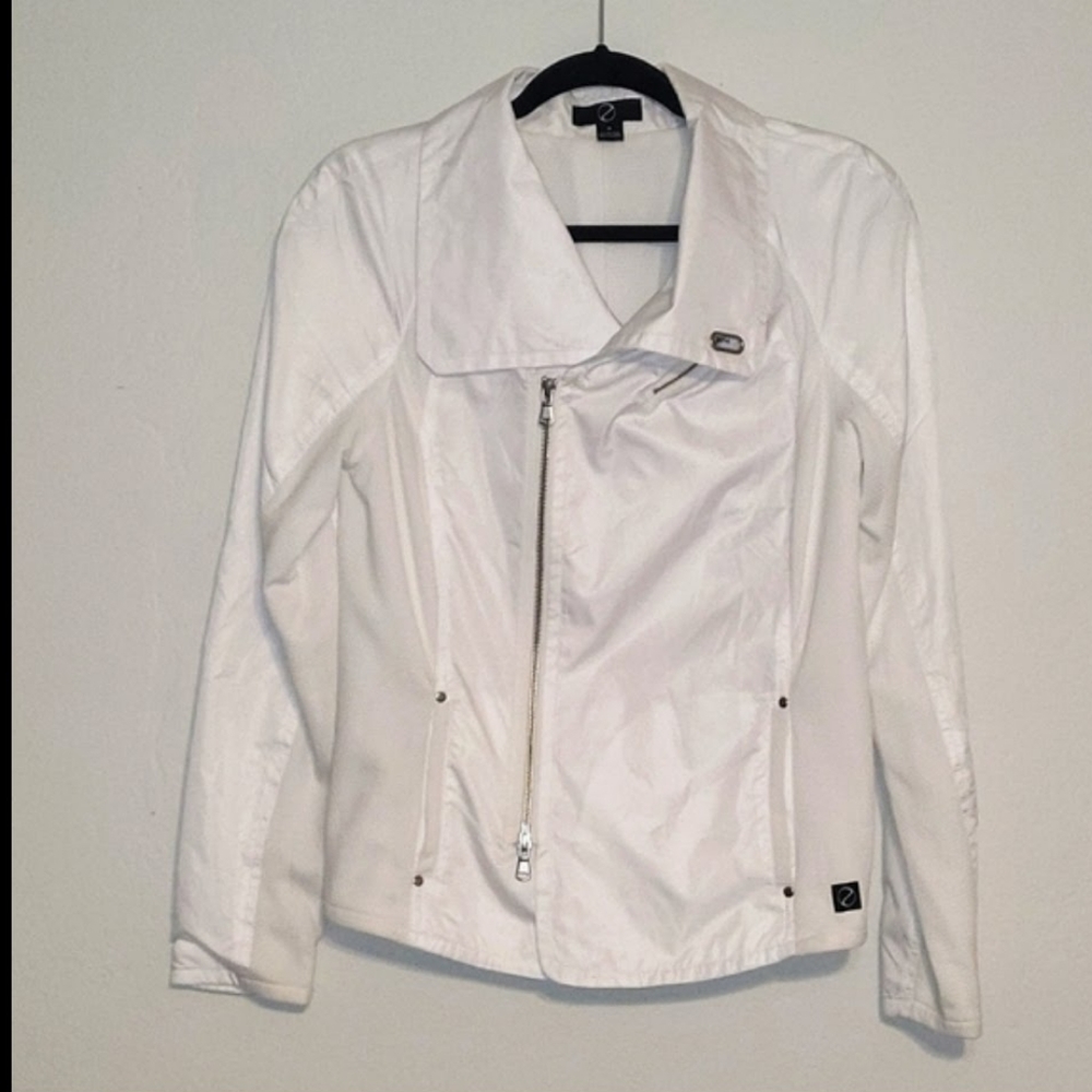 White Athletic Jacket Size Medium - image 6